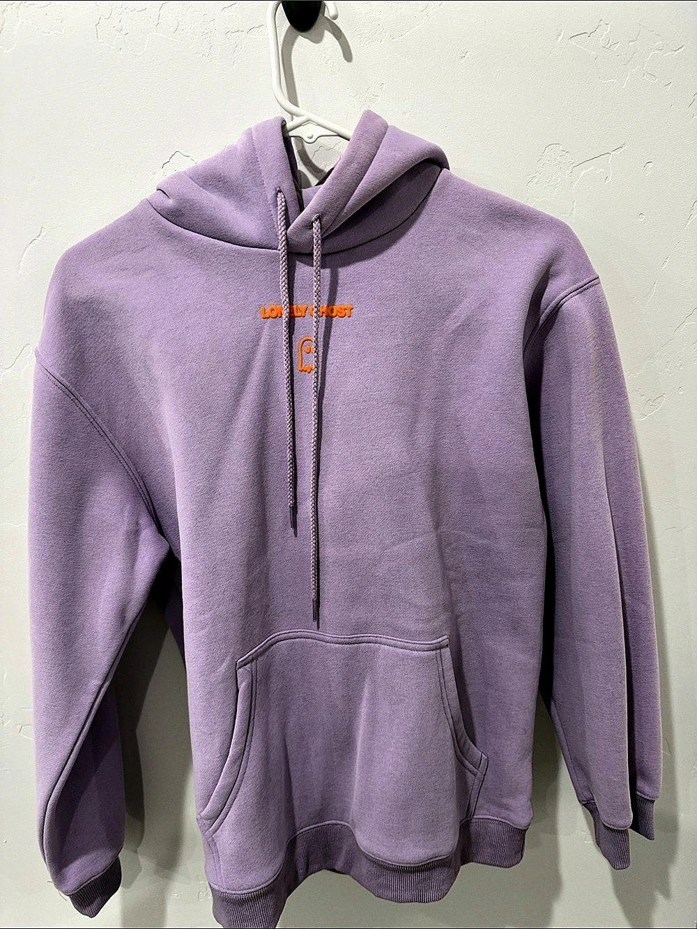 Lonely Ghost Text Me When You Get Home Hoodie Purple & Orange Medium